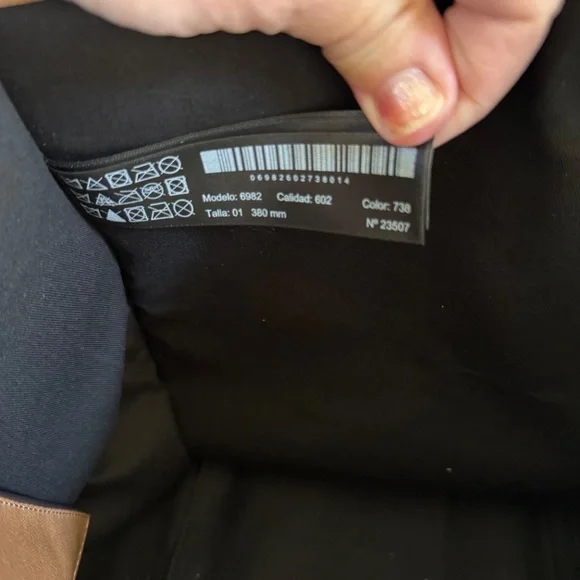 Massimo Dutti Nappa Leather Maxi Tote Bag - Beige - Picture 8 of 12